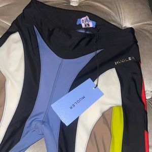 Mugler multicolored spiral leggings size 40 US 8